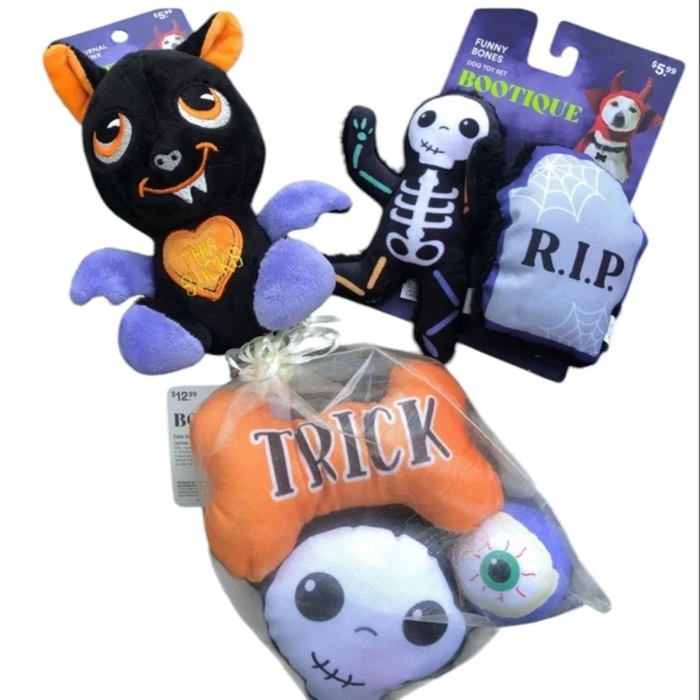 Set Halloween gothic horror dog toys S
